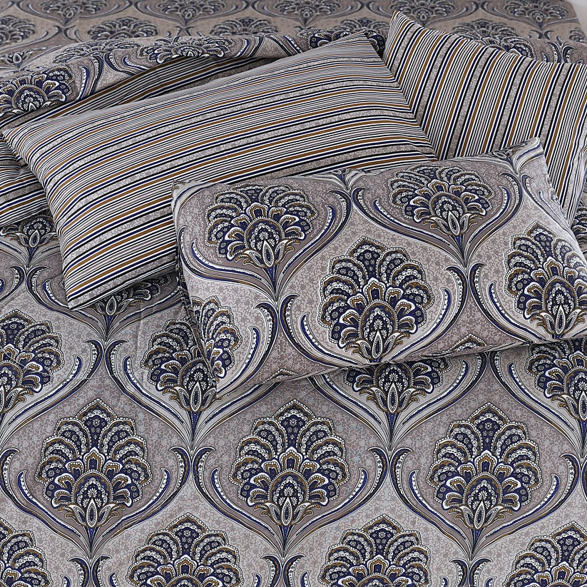 100% Pure Cotton 7 Piece Comforter Set - L32