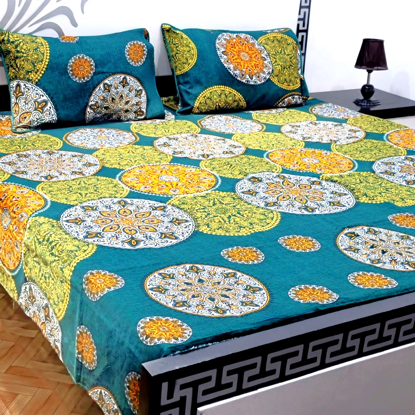 3-Piece Crystal Cotton Bedsheet Set - B5