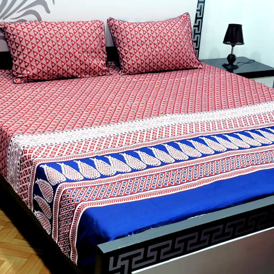 3-Piece Crystal Cotton Bedsheet Set - B6