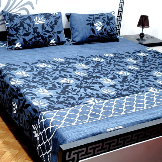 3-Piece Crystal Cotton Bedsheet Set - B8