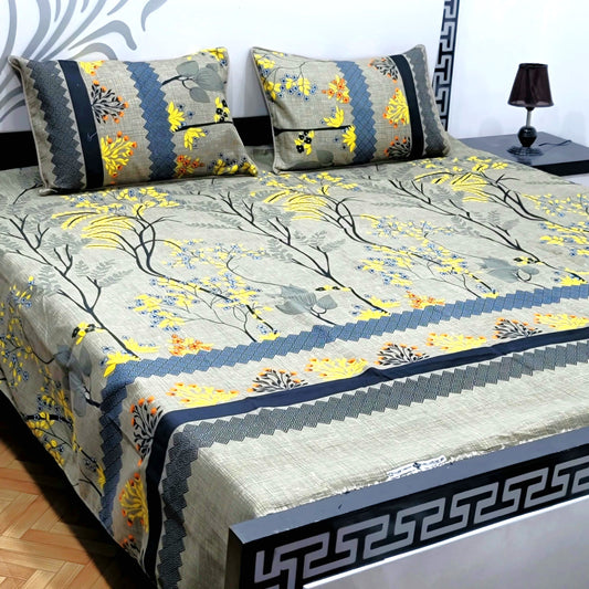 3-Piece Crystal Cotton Bedsheet Set - B9