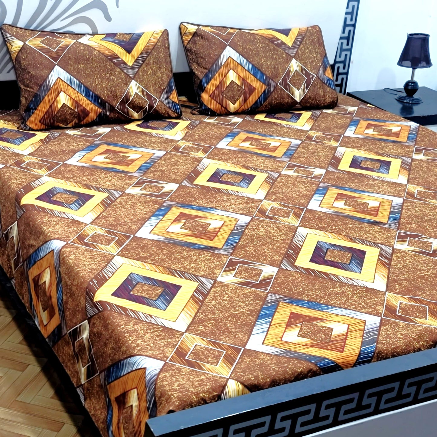 3-Piece Crystal Cotton Bedsheet Set - B11