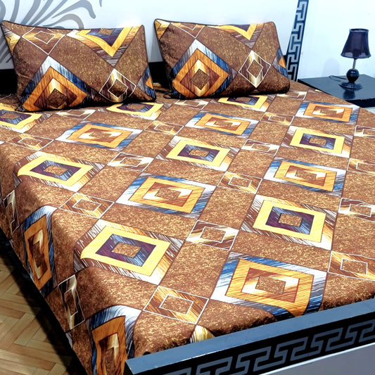 3-Piece Crystal Cotton Bedsheet Set - B11