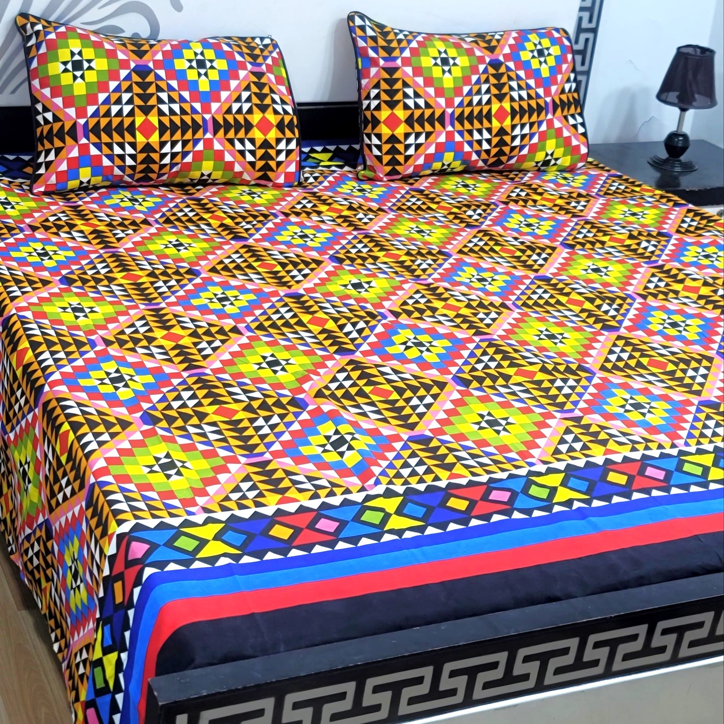 3-Piece Crystal Cotton Bedsheet Set - B13