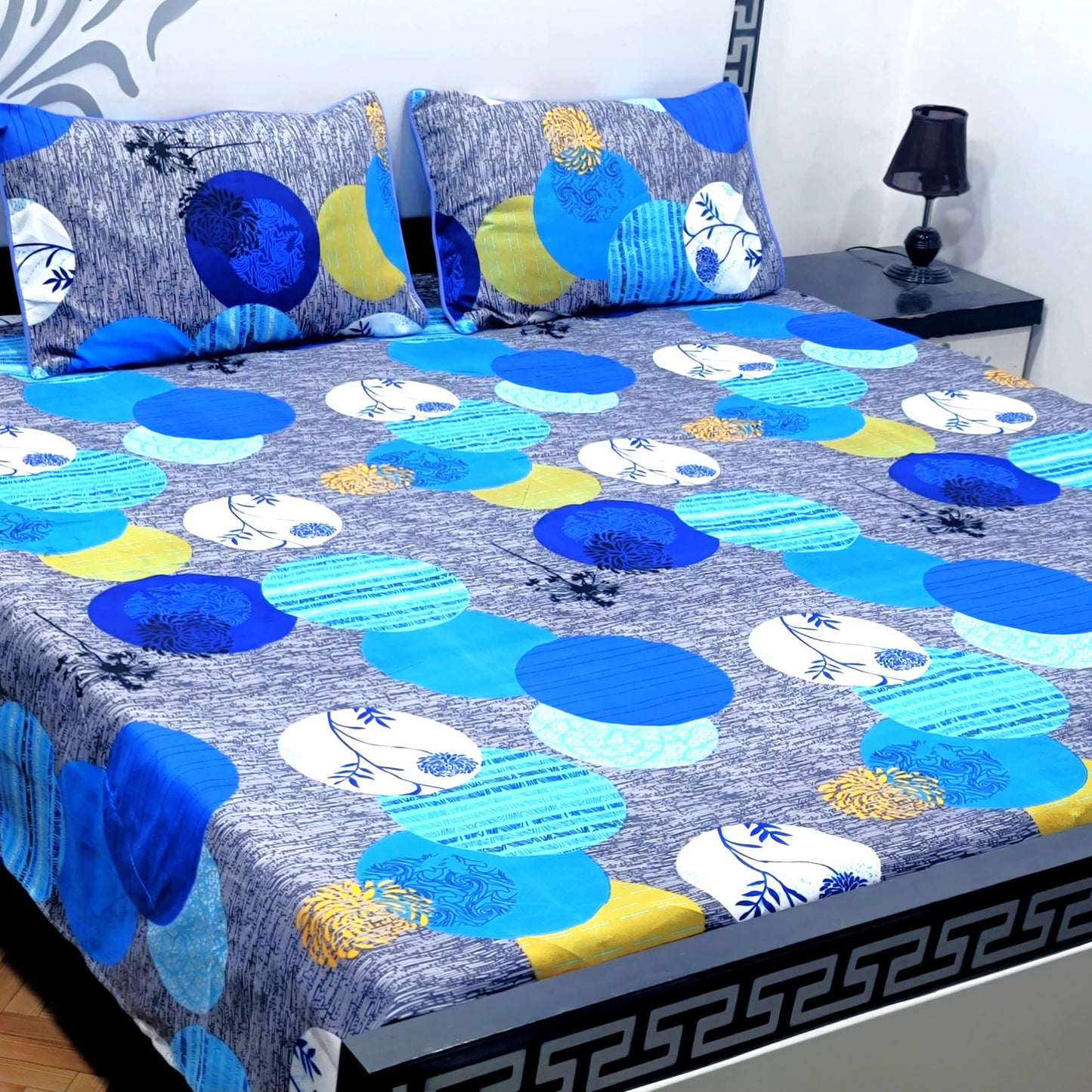 3-Piece Crystal Cotton Bedsheet Set - B14