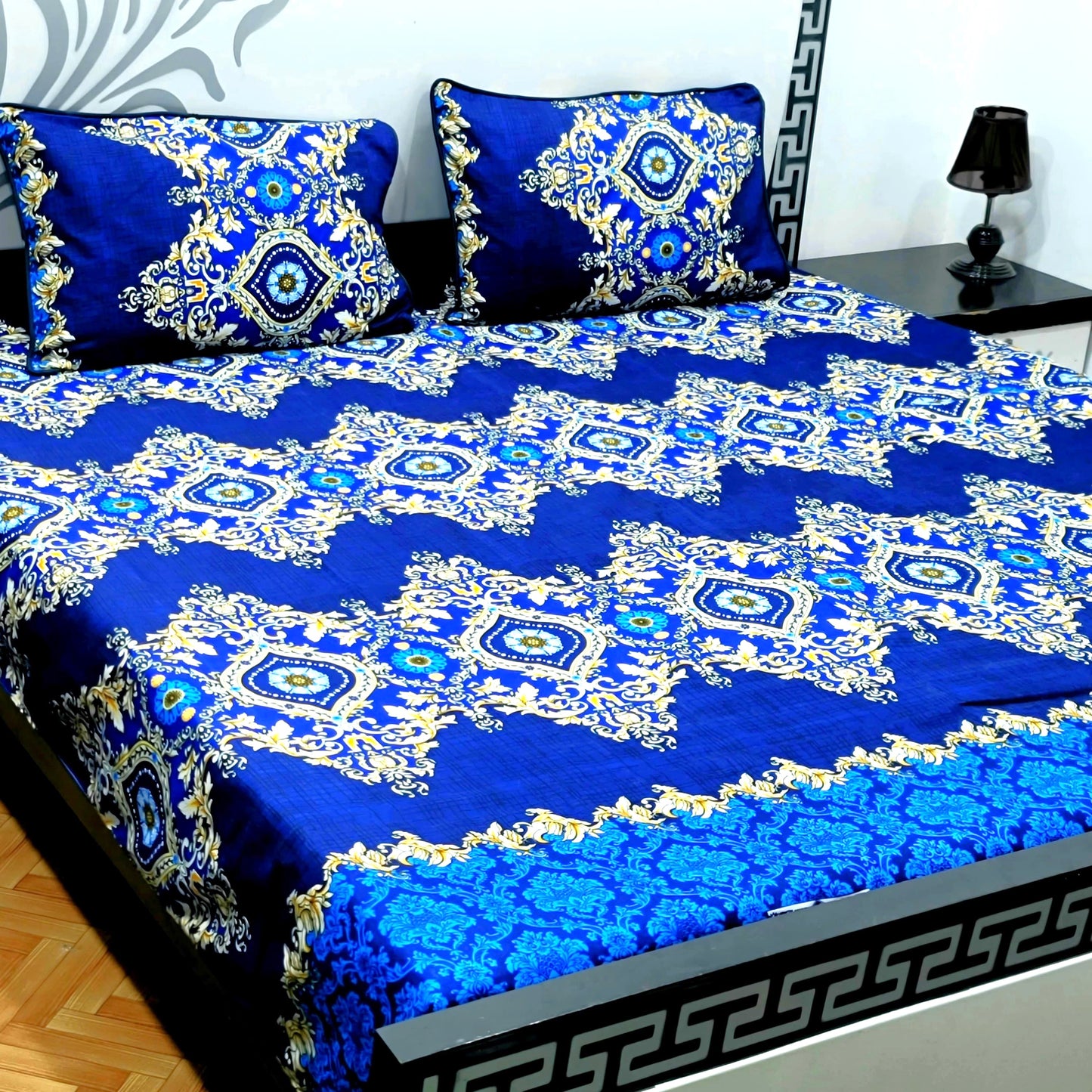 3-Piece Crystal Cotton Bedsheet Set - B19