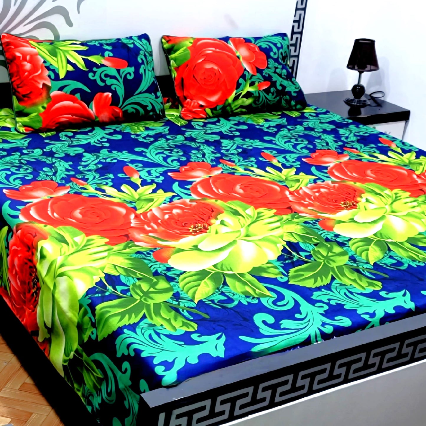 3-Piece Crystal Cotton Bedsheet Set - B22