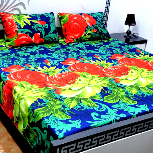 3-Piece Crystal Cotton Bedsheet Set - B22