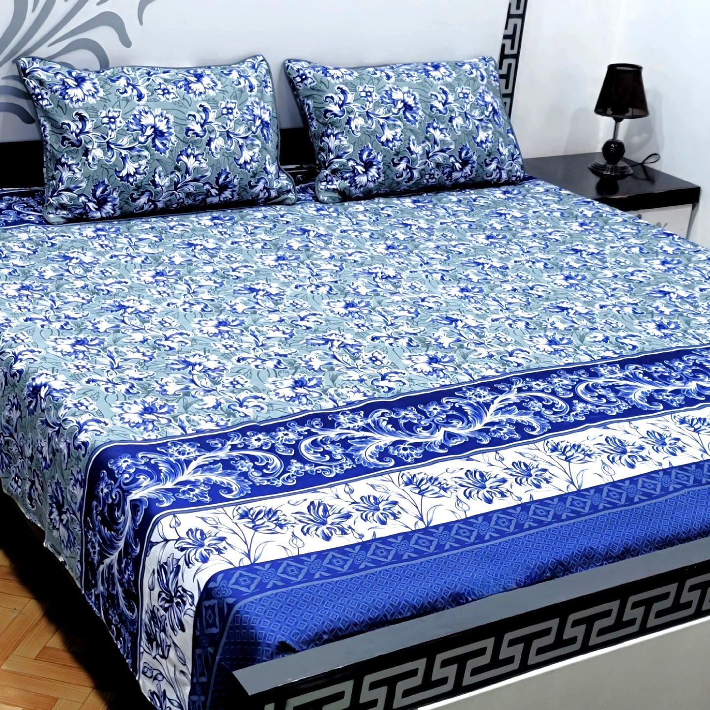 3-Piece Crystal Cotton Bedsheet Set - B24