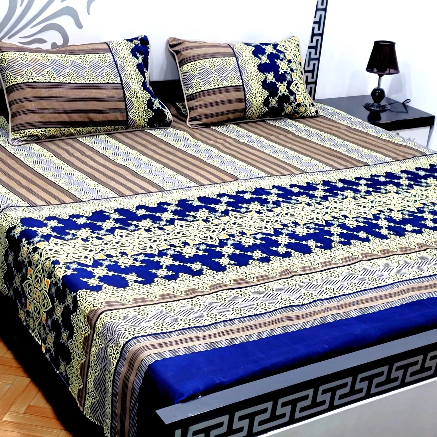 3-Piece Crystal Cotton Bedsheet Set - B27