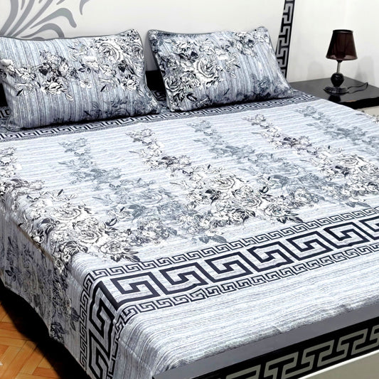 3-Piece Crystal Cotton Bedsheet Set - B29