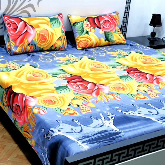 3-Piece Crystal Cotton Bedsheet Set - B31