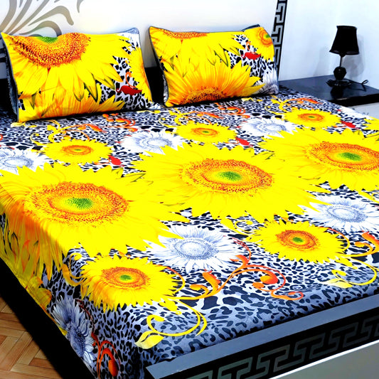 3-Piece Crystal Cotton Bedsheet Set - B32