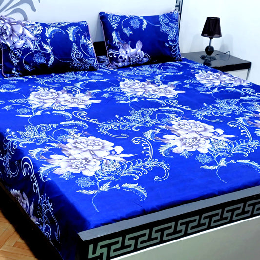 3-Piece Crystal Cotton Bedsheet Set - B36