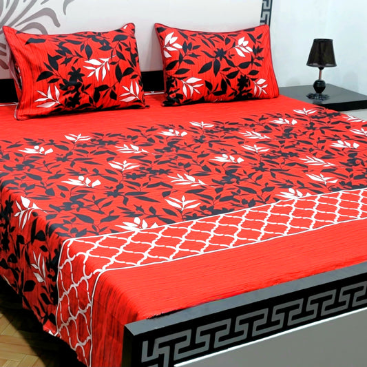 3-Piece Crystal Cotton Bedsheet Set - B39