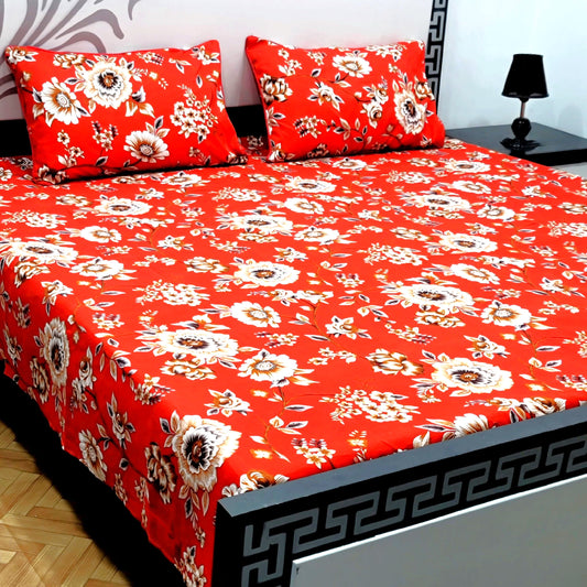 3-Piece Crystal Cotton Bedsheet Set - B40