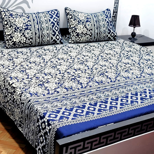 3-Piece Crystal Cotton Bedsheet Set - B43