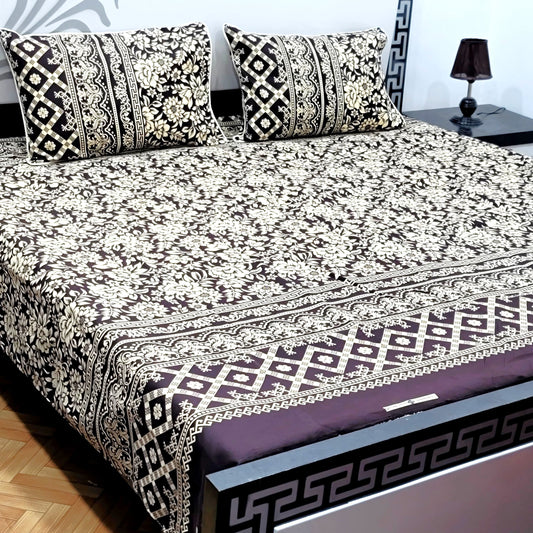 3-Piece Crystal Cotton Bedsheet Set - B44