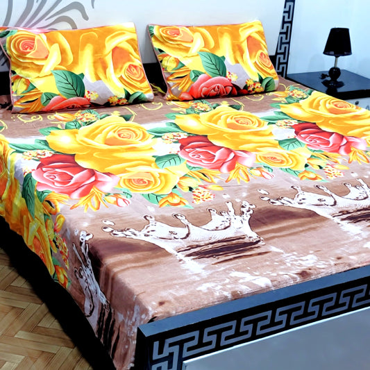 3-Piece Crystal Cotton Bedsheet Set - B46