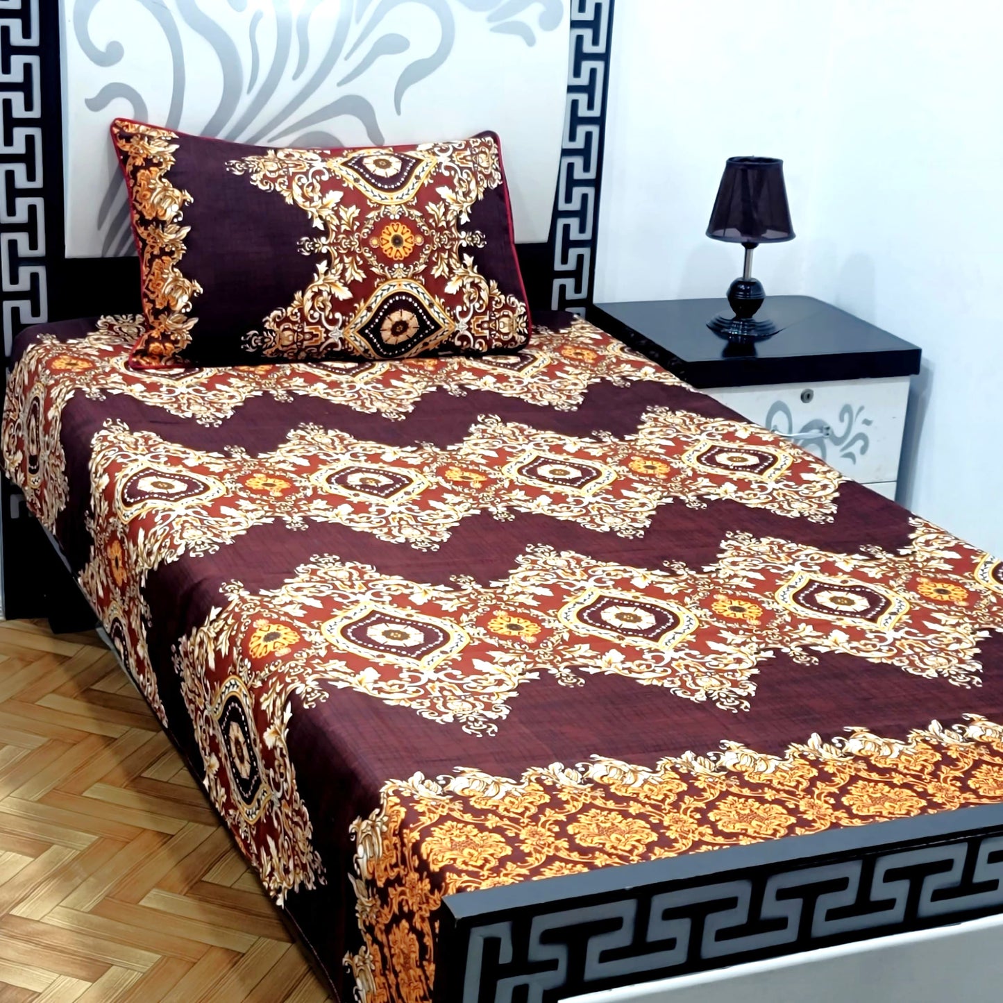 4Pc Single Bed Sheet Set - E1