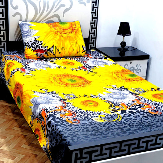 4Pc Single Bed Sheet Set - E2