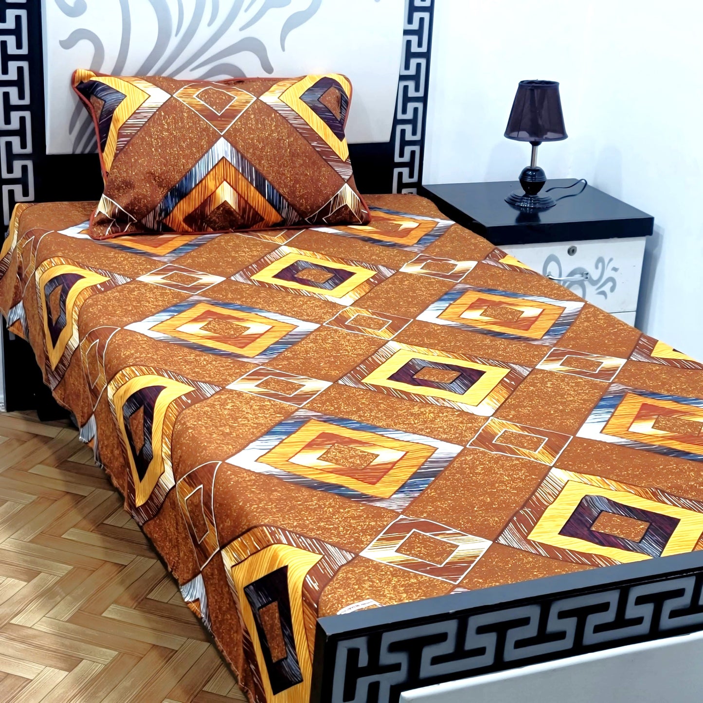 4Pc Single Bed Sheet Set - E5