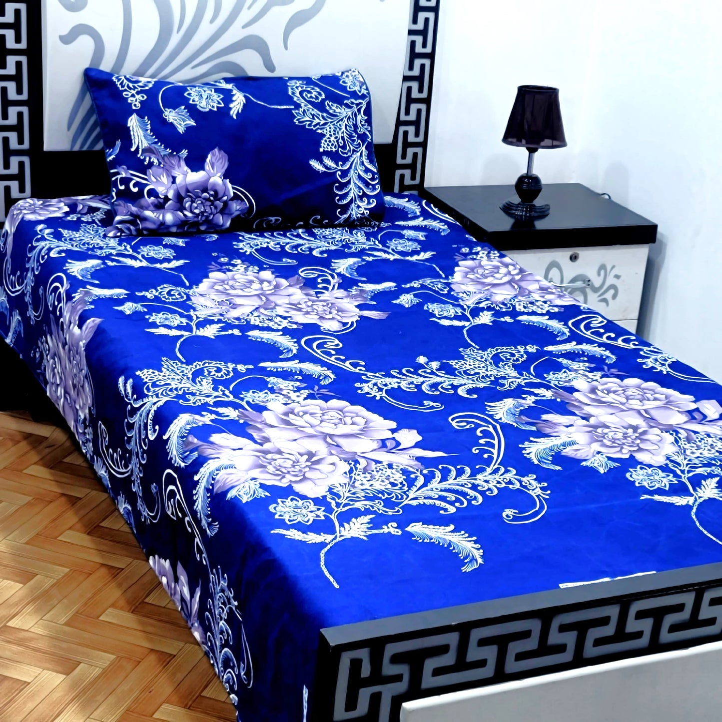 4Pc Single Bed Sheet Set - E7