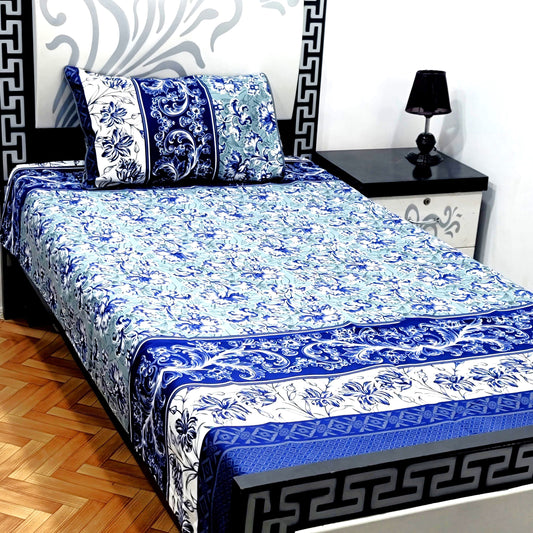 4Pc Single Bed Sheet Set - E12