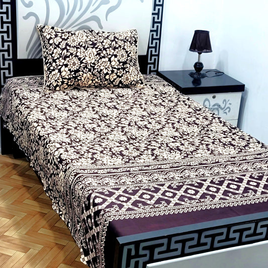 4Pc Single Bed Sheet Set - E14