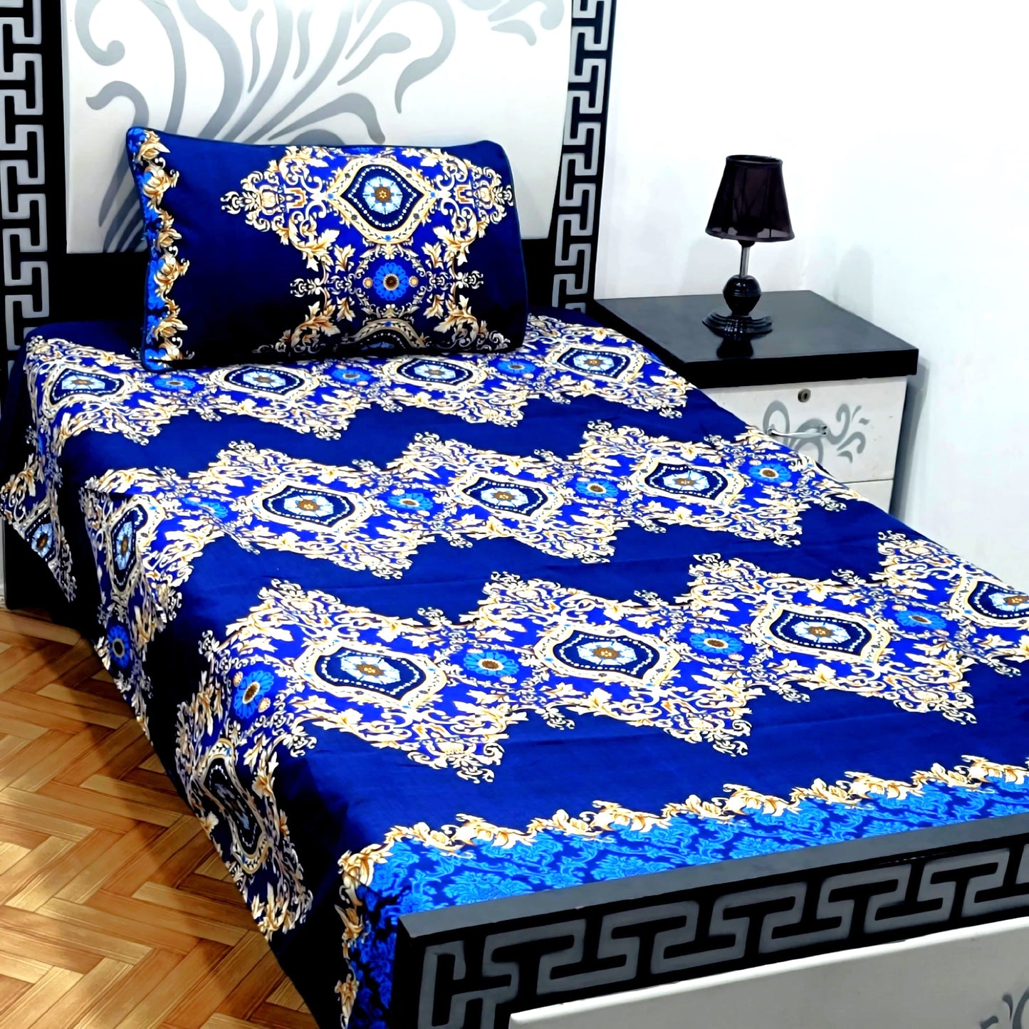 4Pc Single Bed Sheet Set - E17