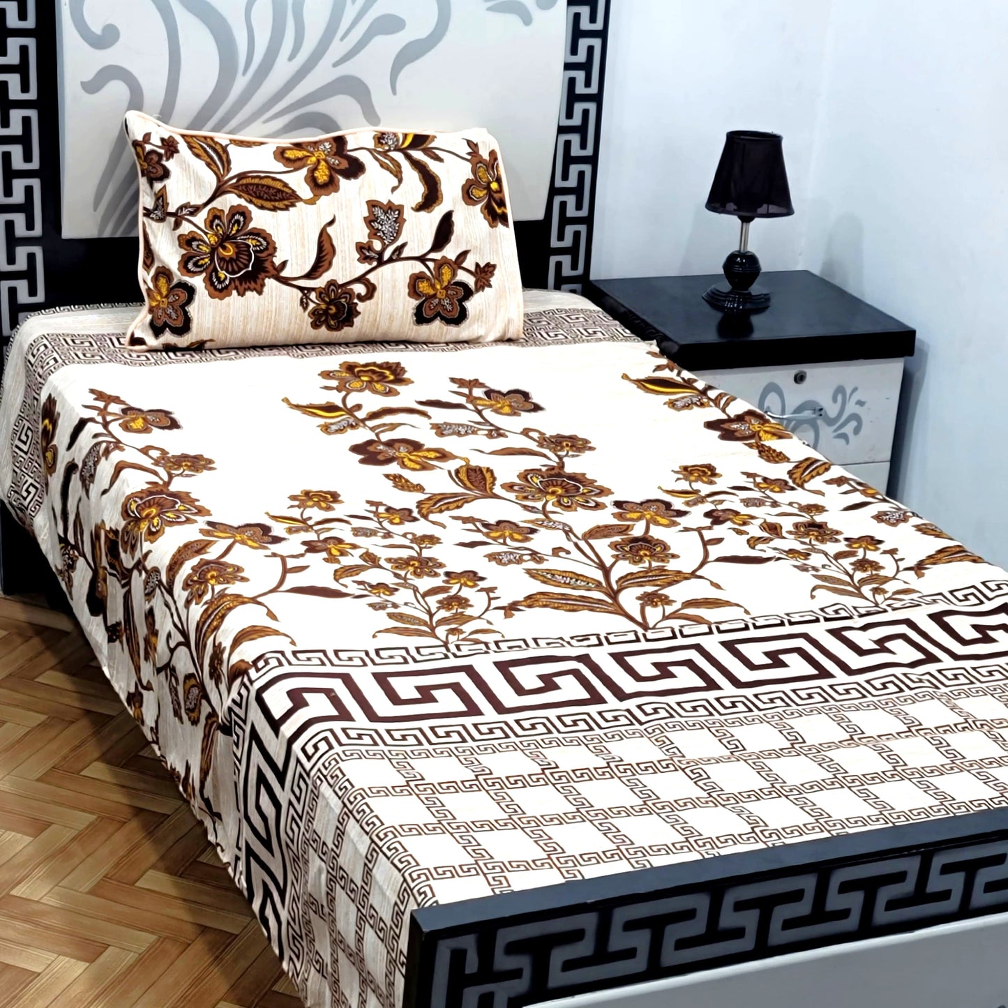 4Pc Single Bed Sheet Set - E20