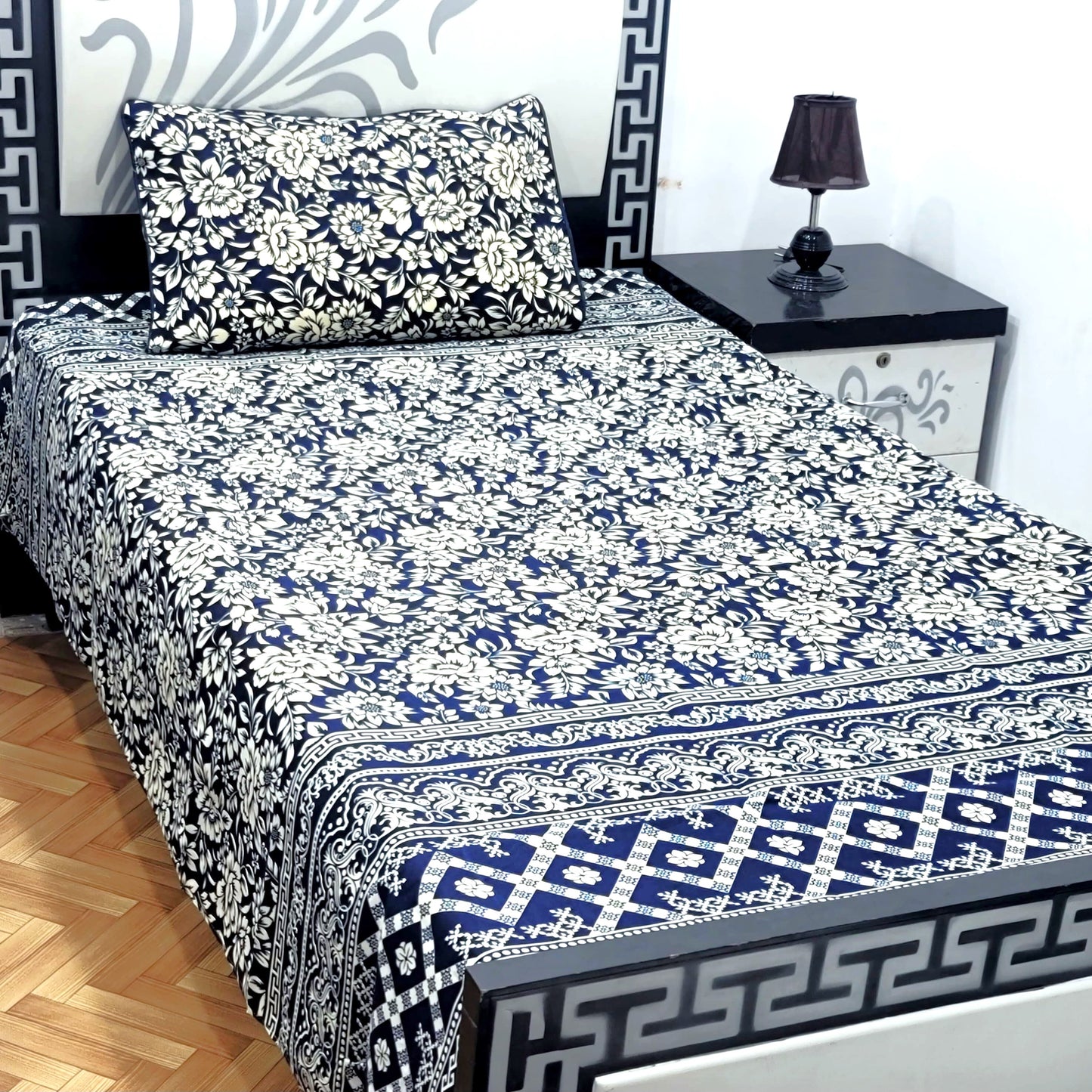 4Pc Single Bed Sheet Set - E28