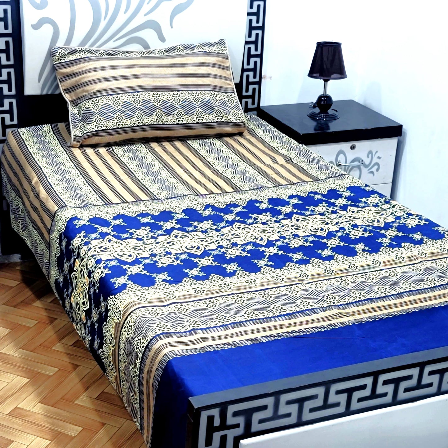 4Pc Single Bed Sheet Set - E32