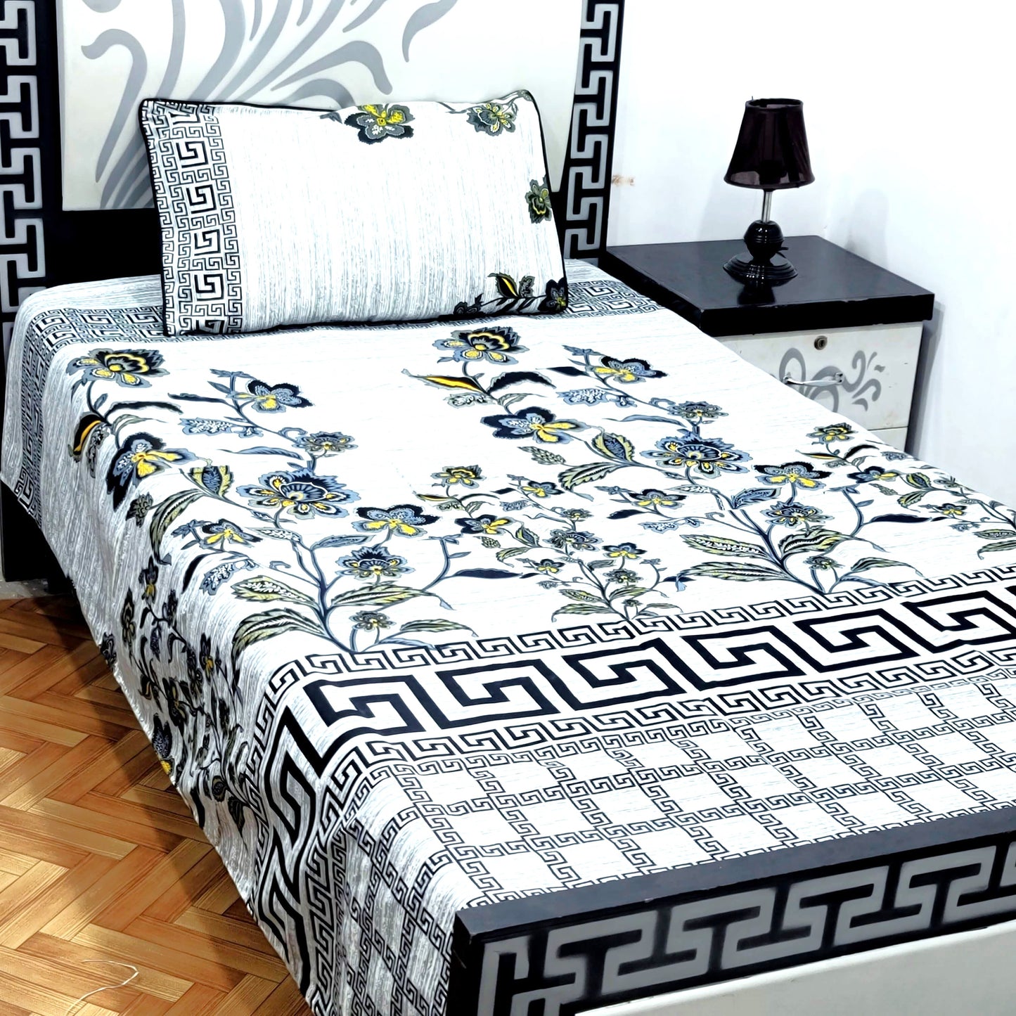 4Pc Single Bed Sheet Set - E35