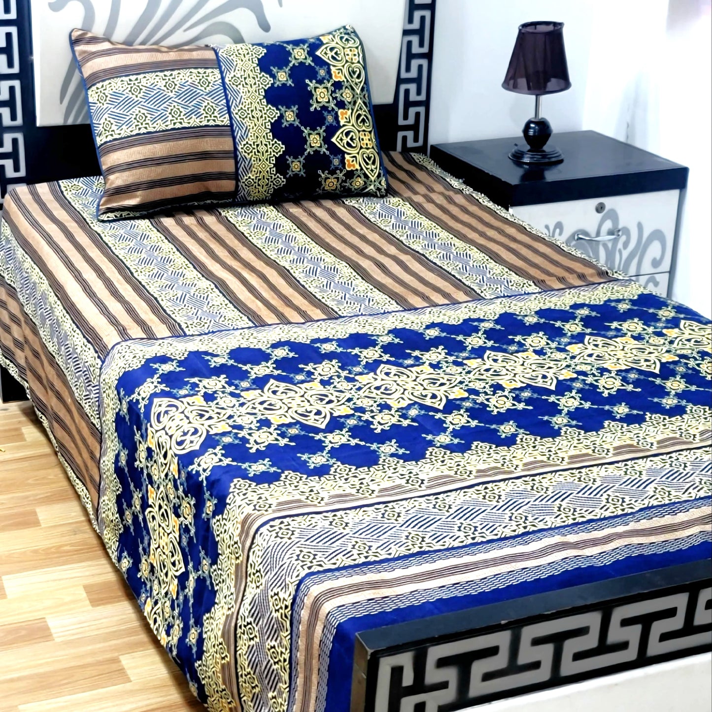 4Pc Single Bed Sheet Set - E40