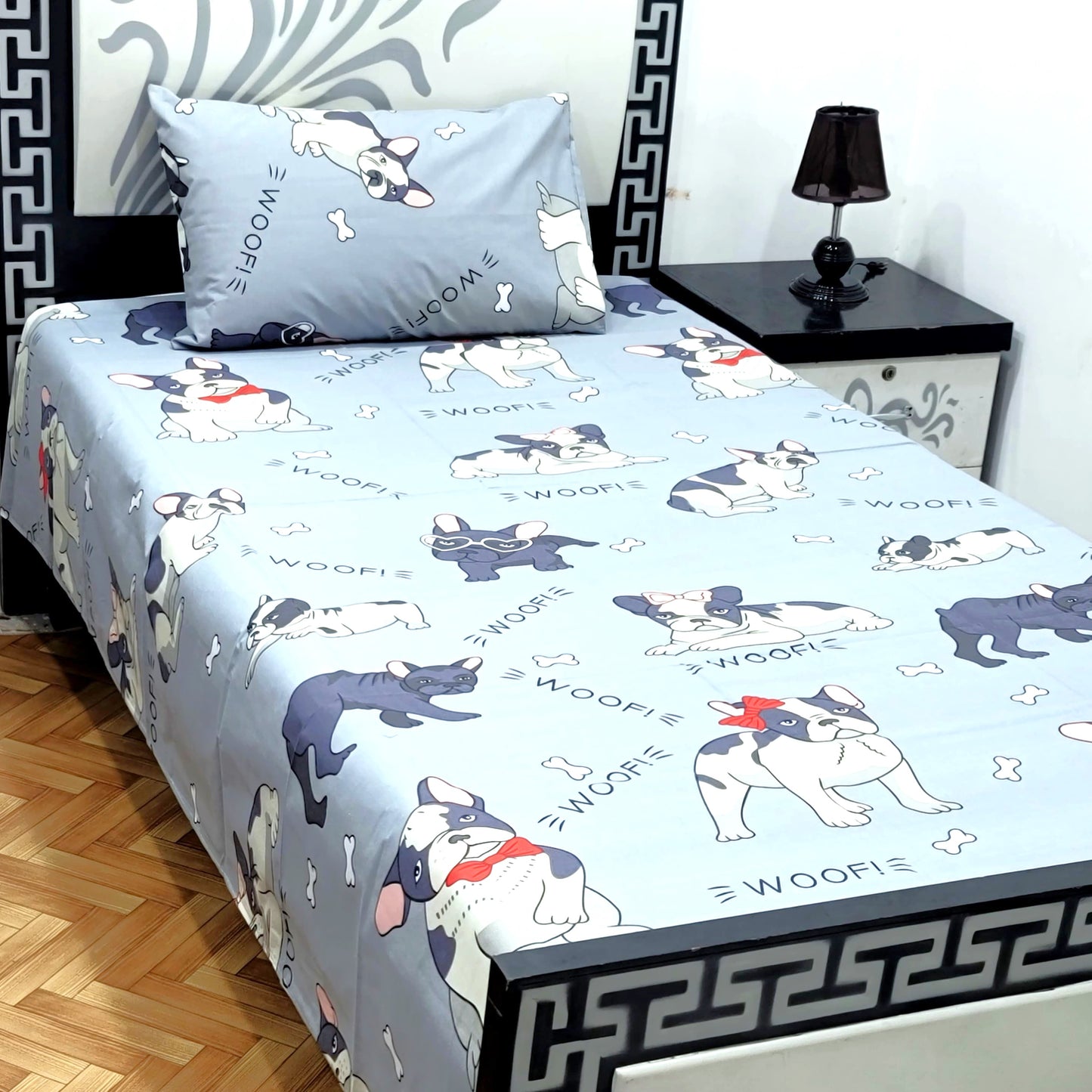 4Pc Single Bed Sheet Set - E53