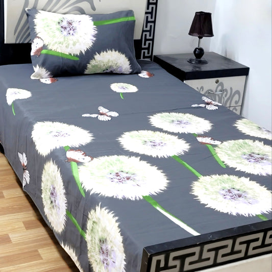 4Pc Single Bed Sheet Set - E55