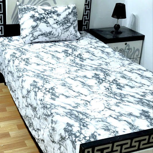 4Pc Single Bed Sheet Set - E57