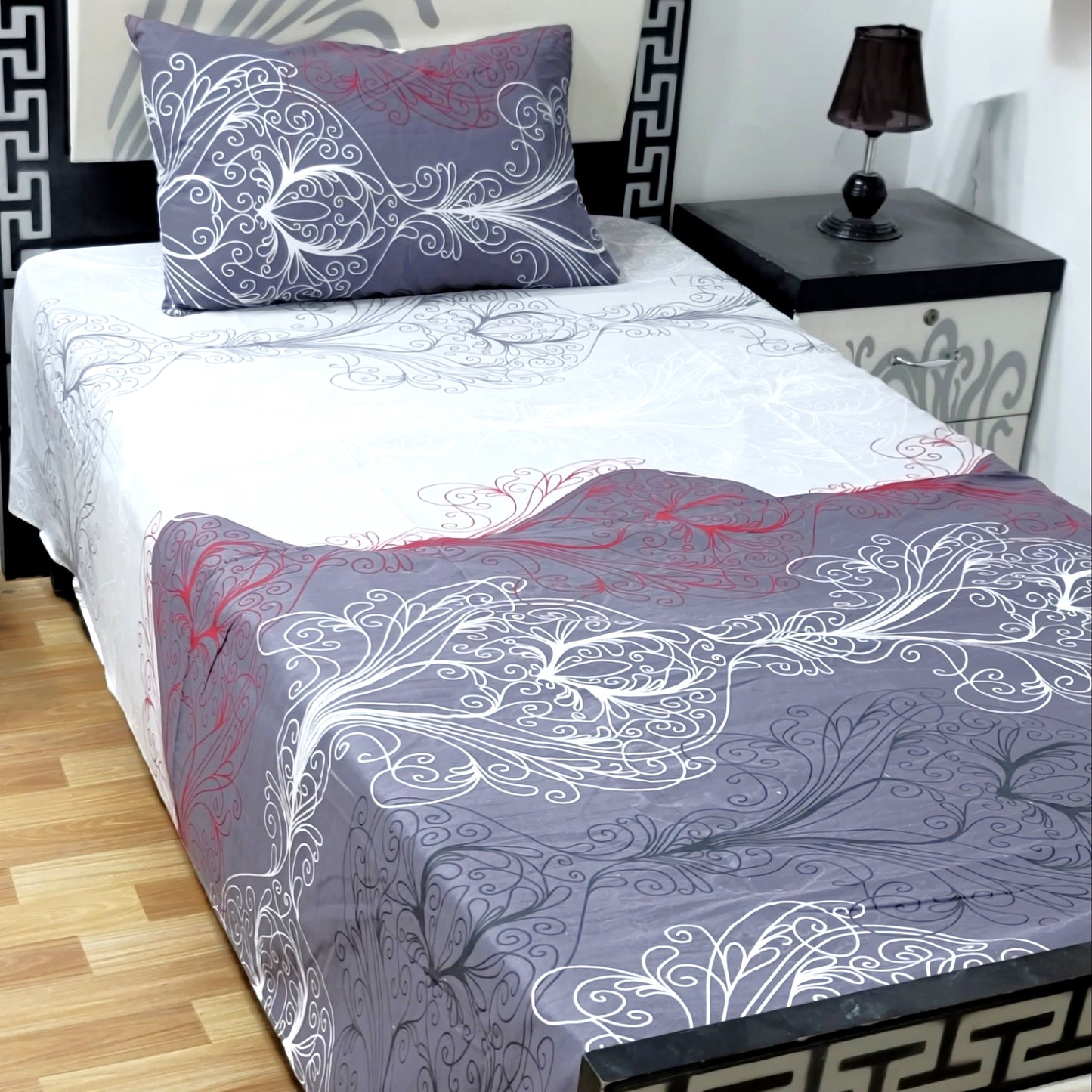 4Pc Single Bed Sheet Set - E64
