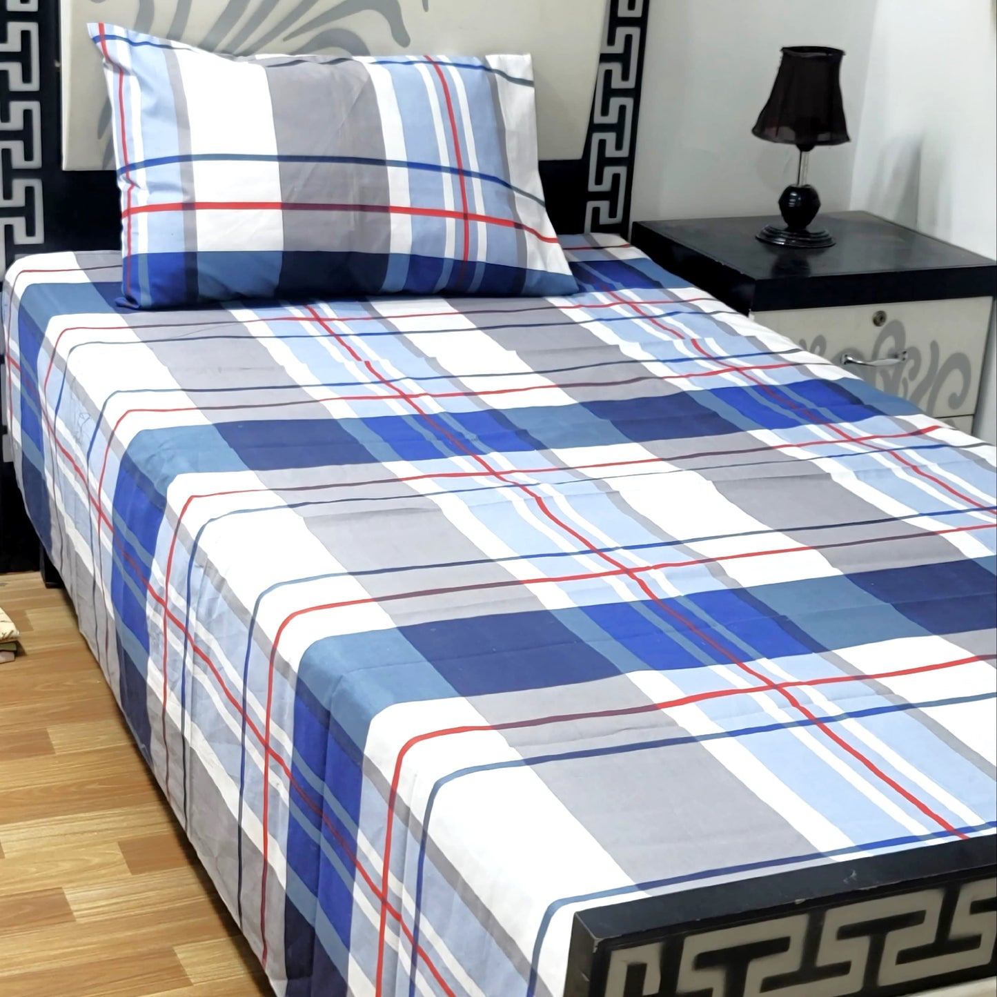 4Pc Single Bed Sheet Set - E71
