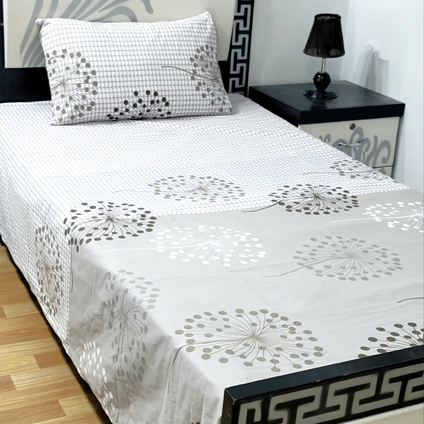 4Pc Single Bed Sheet Set - E72