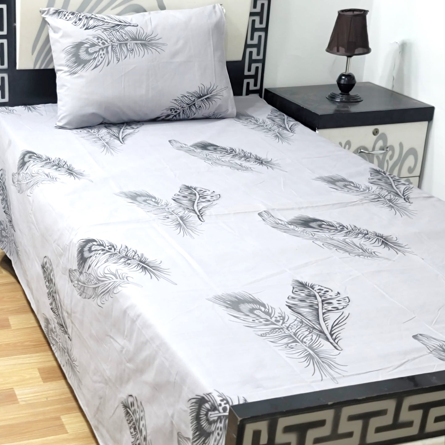 4Pc Single Bed Sheet Set - E73