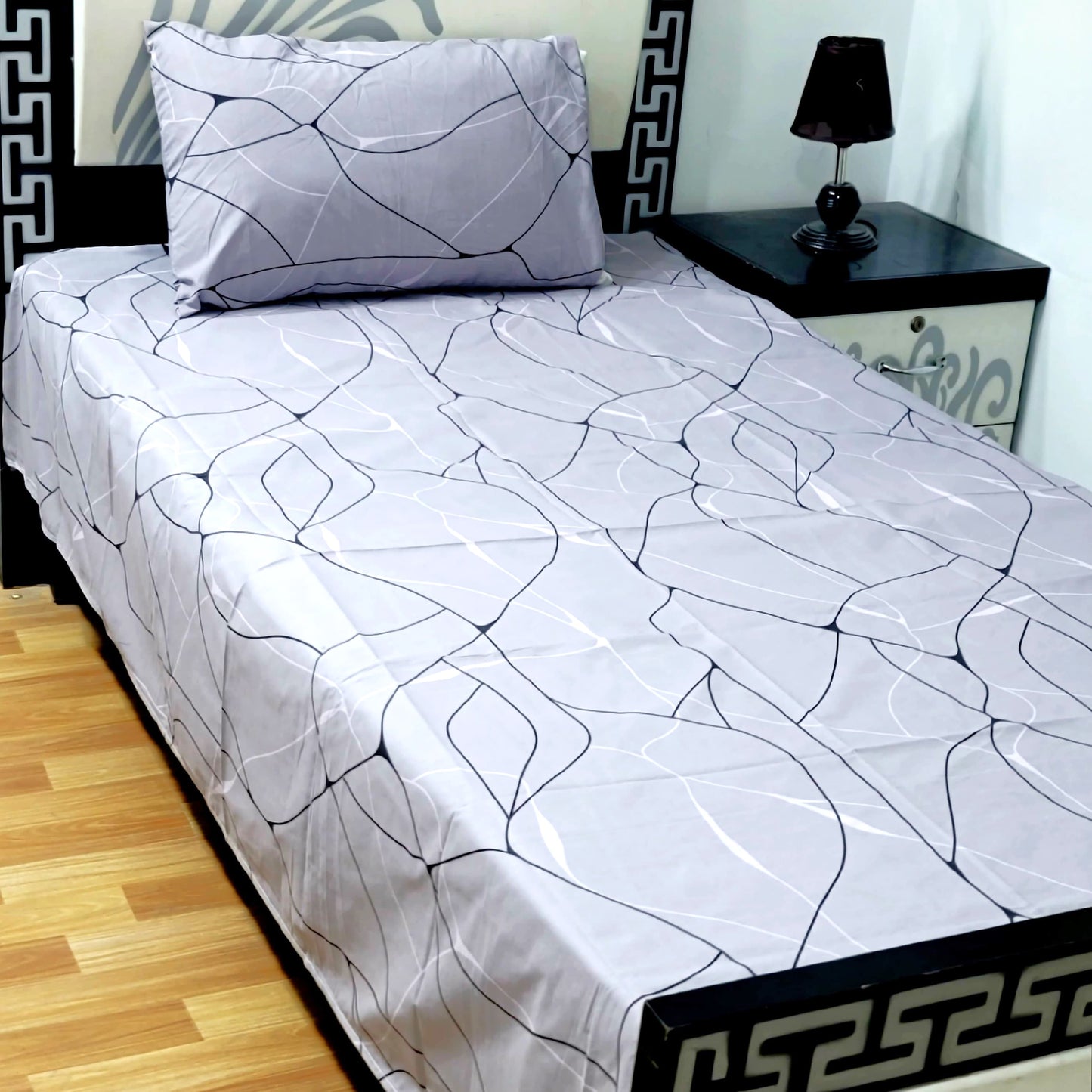 4Pc Single Bed Sheet Set - E75