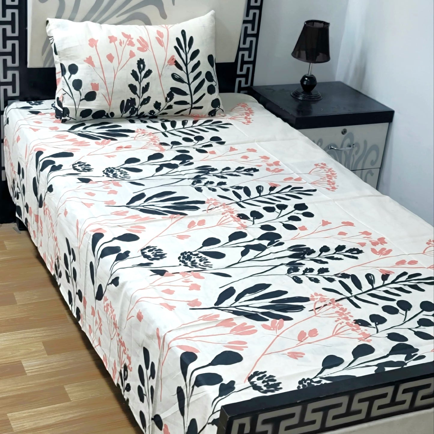 4Pc Single Bed Sheet Set - E76