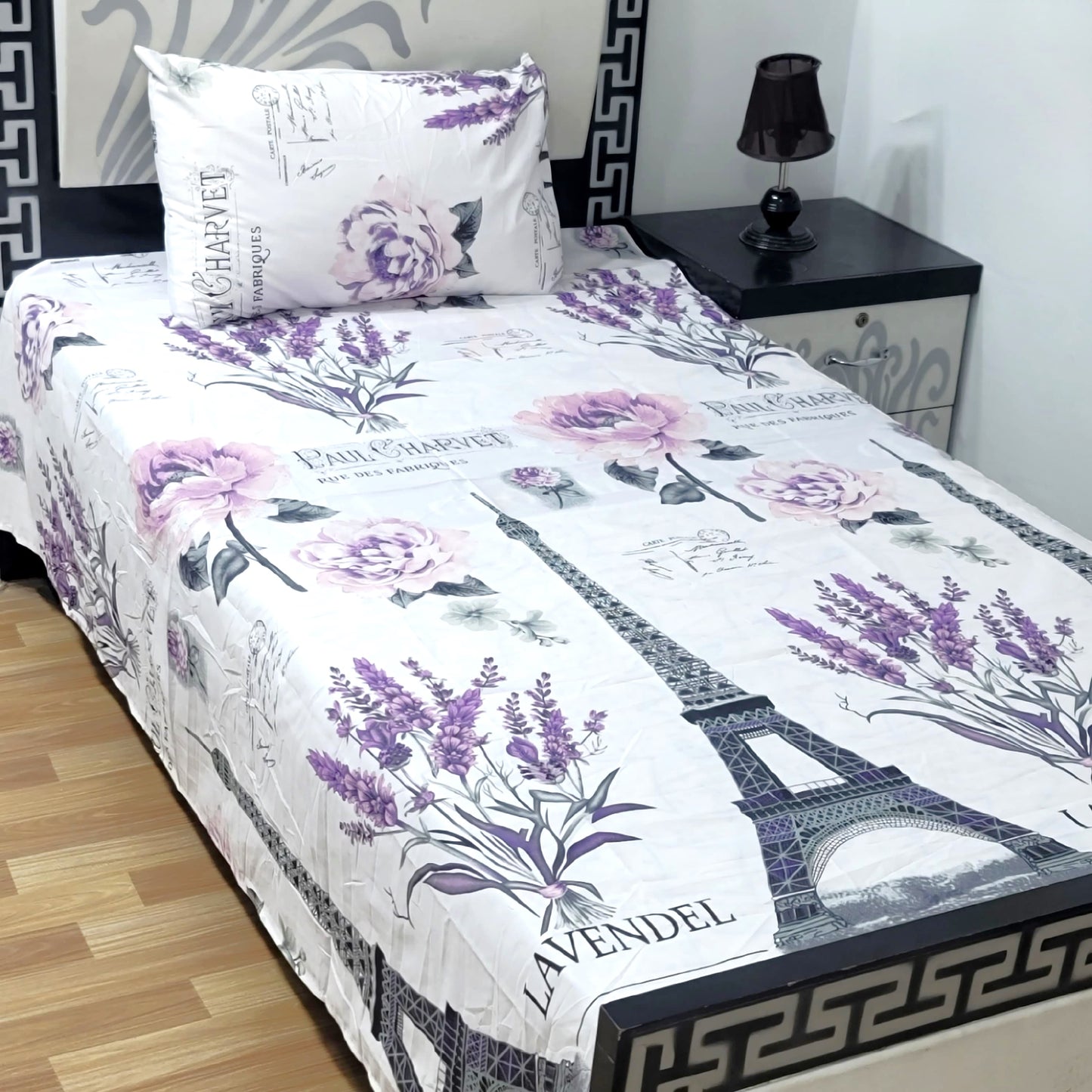 4Pc Single Bed Sheet Set - E78