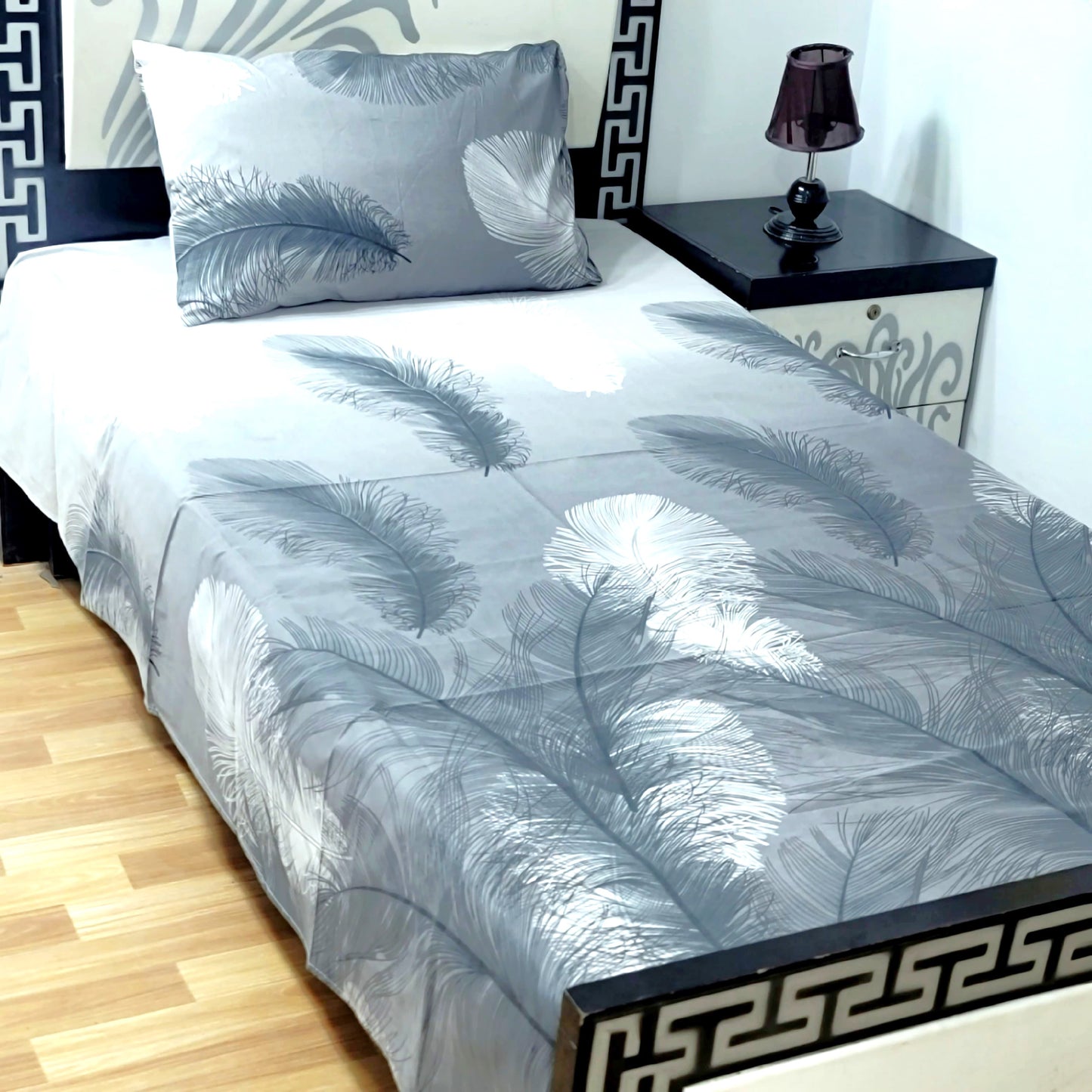 4Pc Single Bed Sheet Set - E80