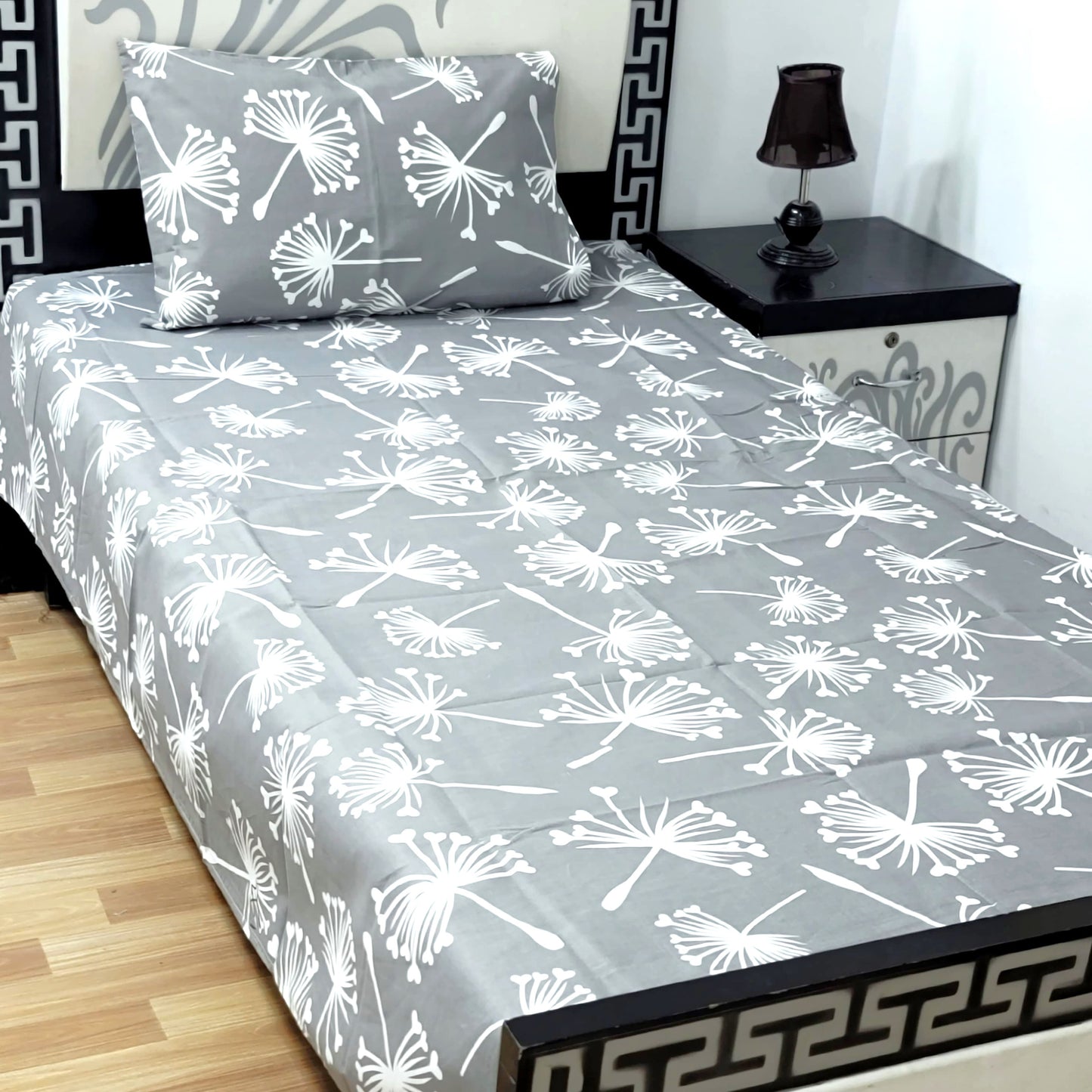 4Pc Single Bed Sheet Set - E81