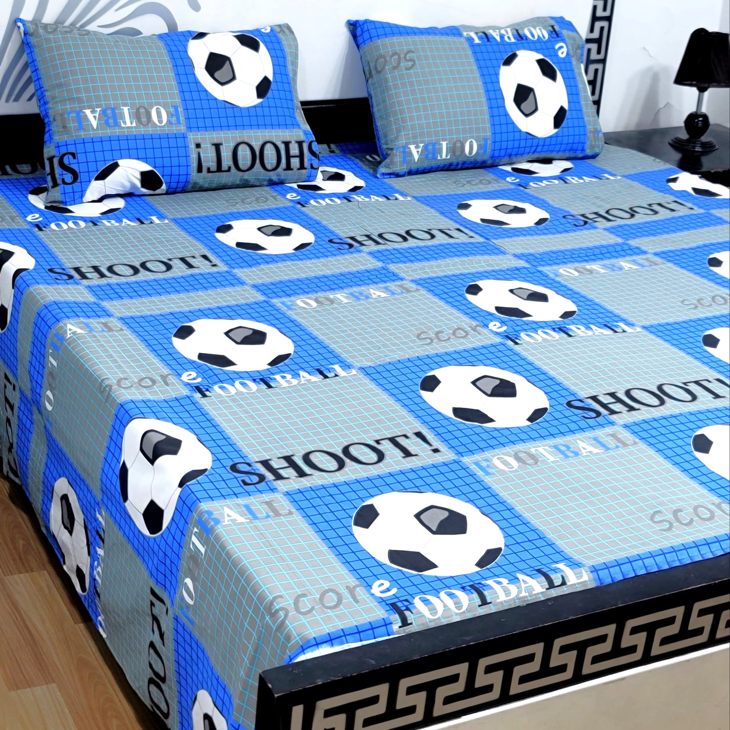 3PC Soft Cotton Bedsheet - C77
