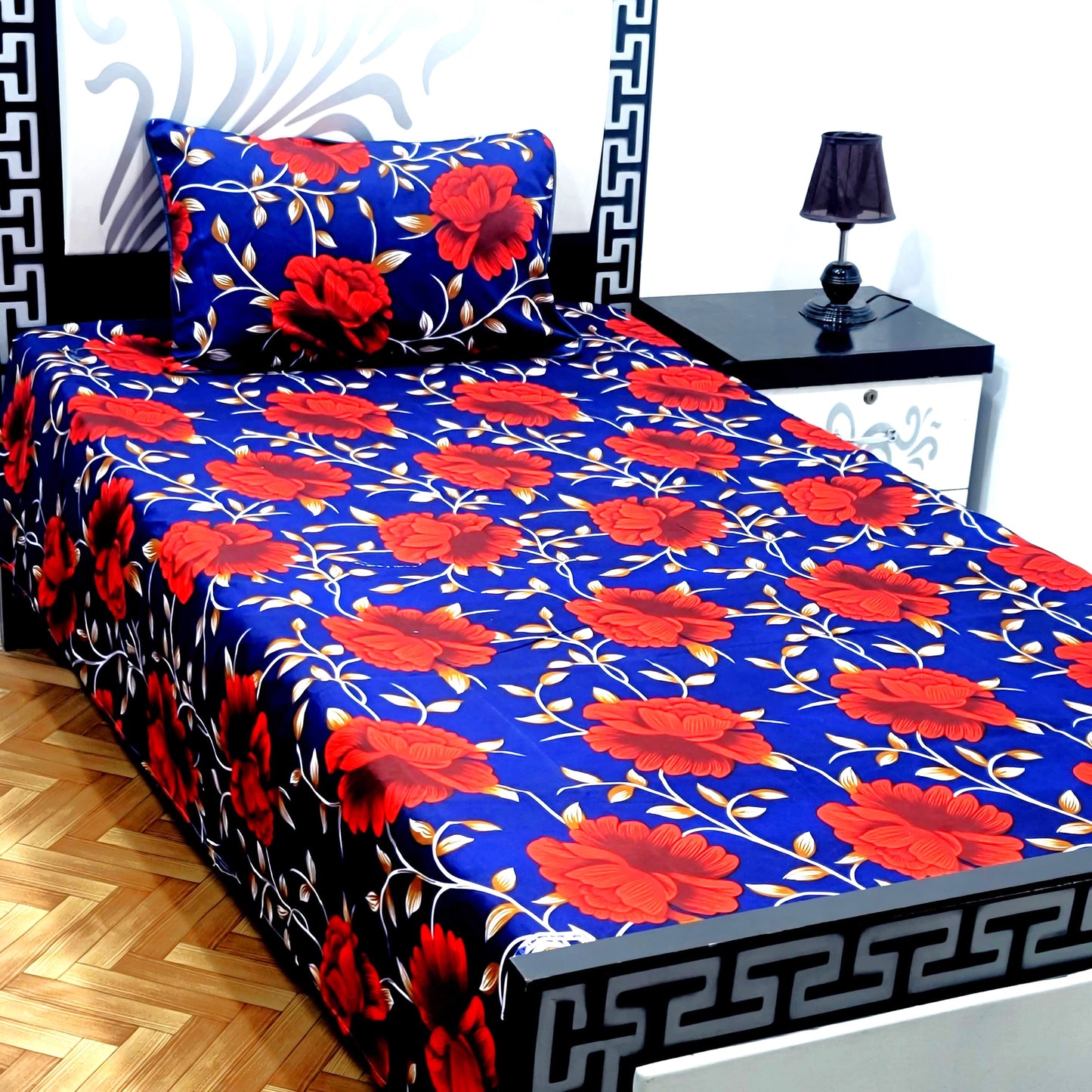 4Pc Single Bed Sheet Set - E82