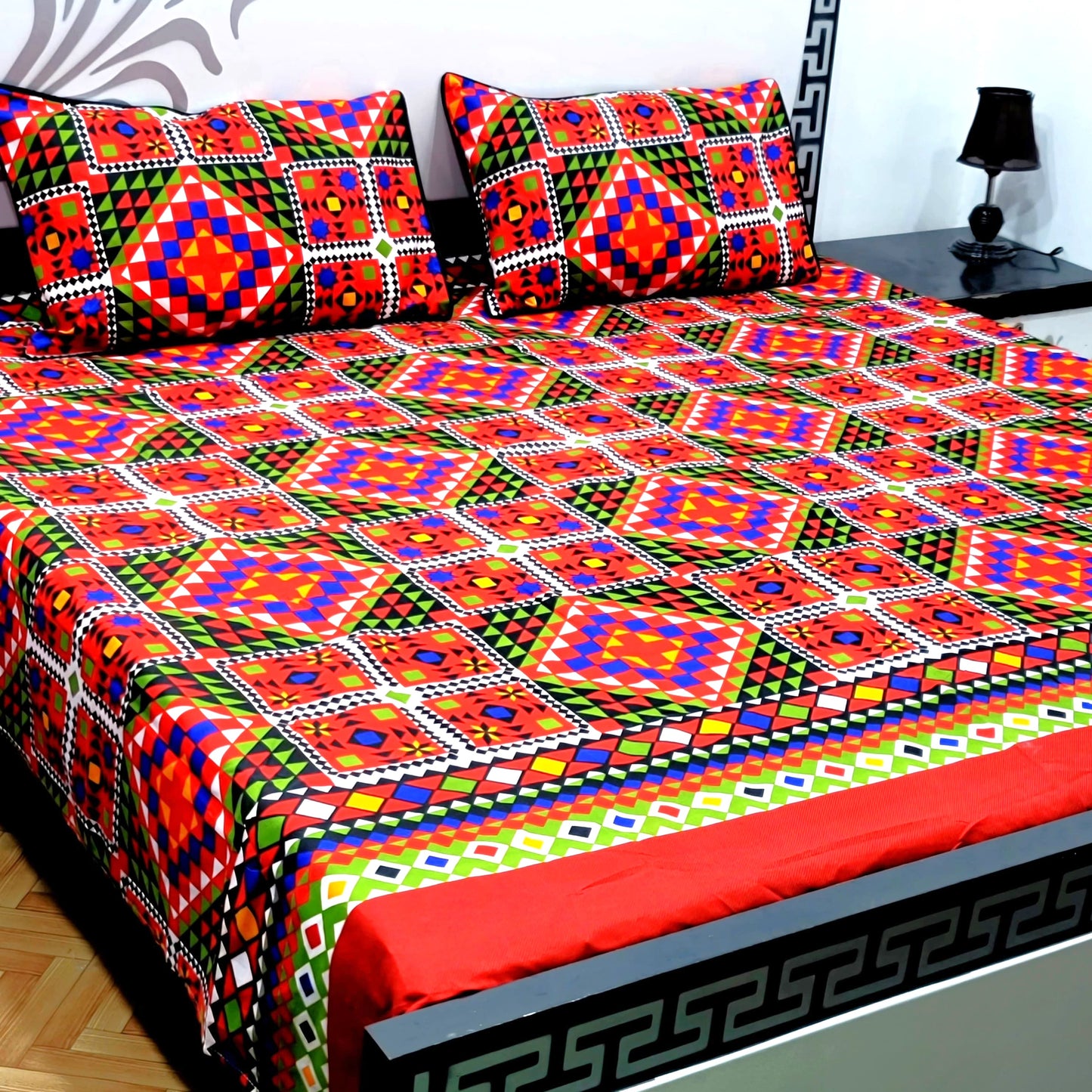 3-Piece Crystal Cotton Bedsheet Set - B47